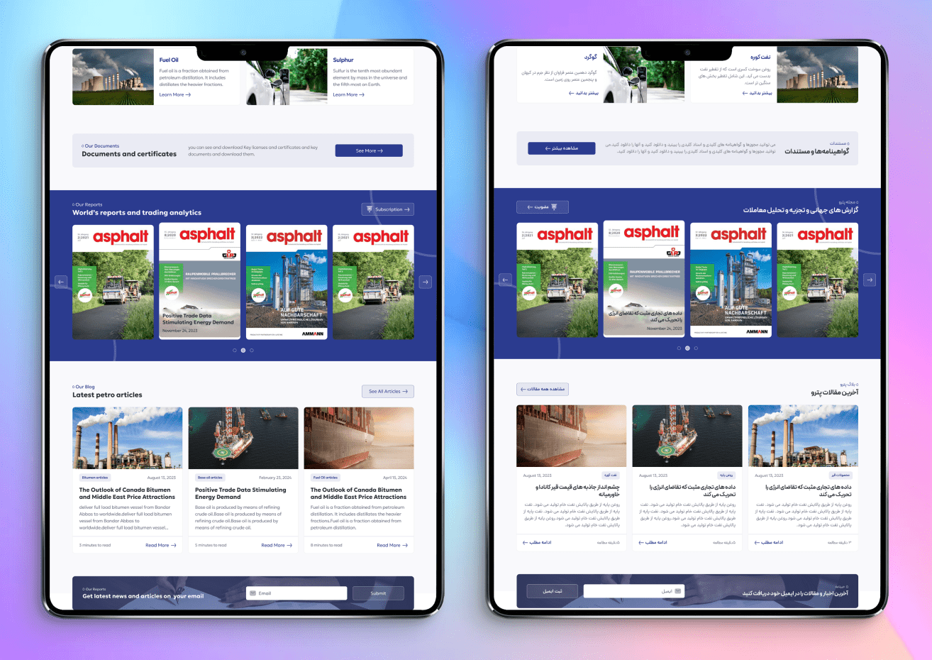 پشتیبانی از چند زبان در طراحی سایت