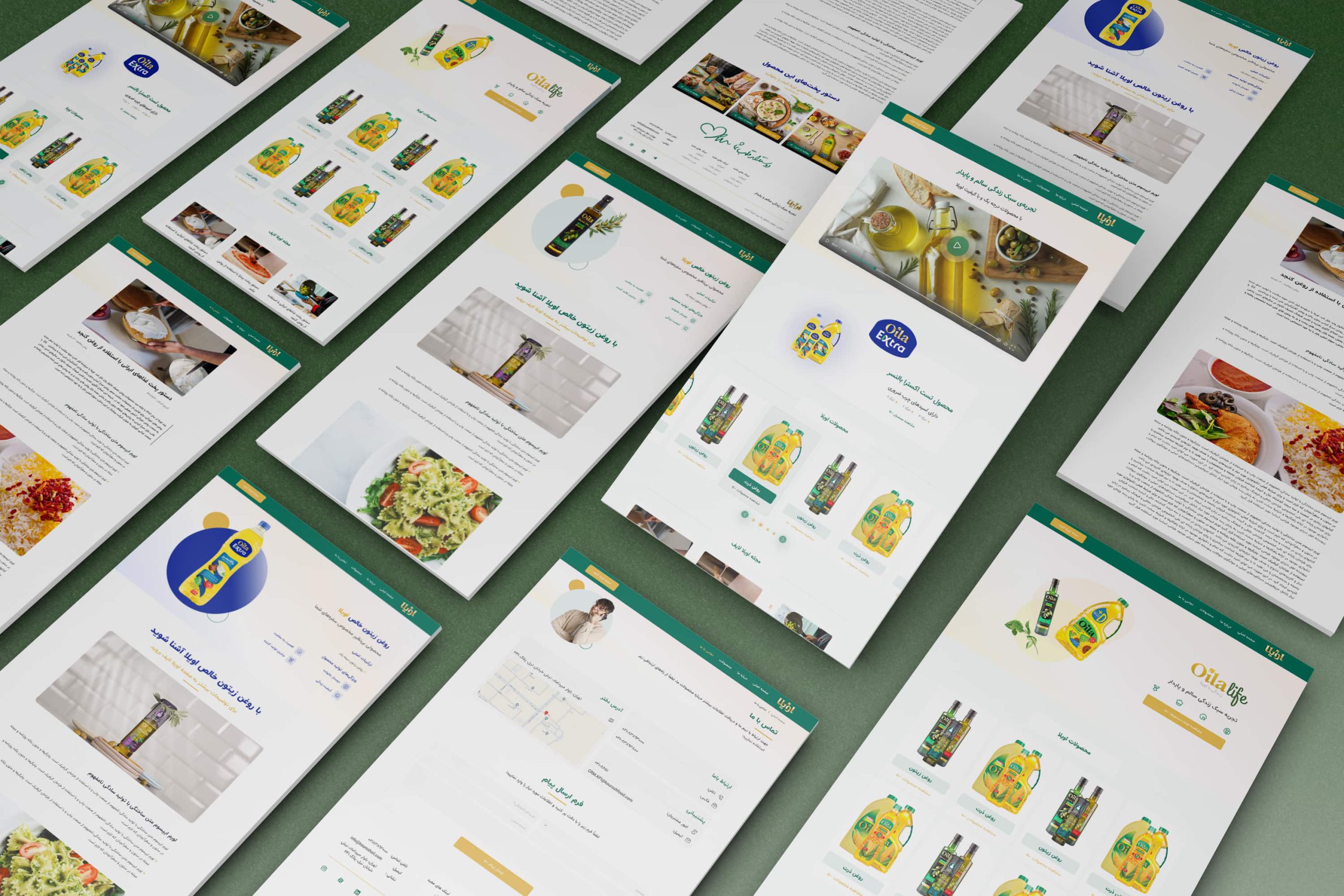 پروژه طراحی سایت شرکتی اویلا